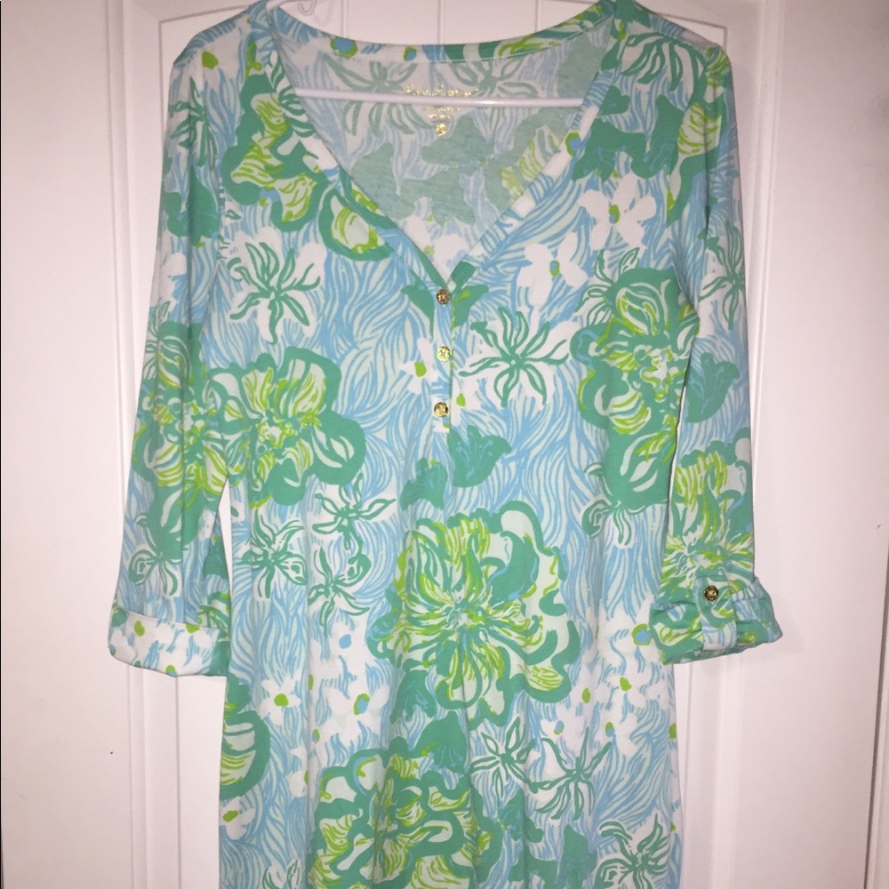 Lilly Pulitzer Palmetto 3/4 sleeve dress size M